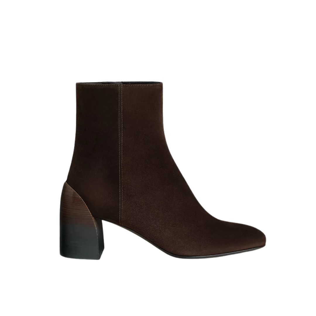 Hermes Novita 60 Ankle Boot Marron Ébène