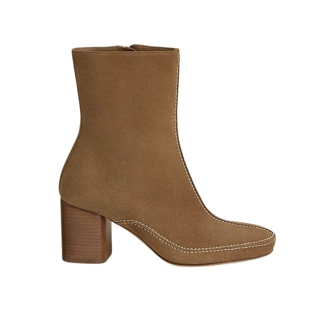 Hermes Maureen 70 Ankle Boot Brun Fumé