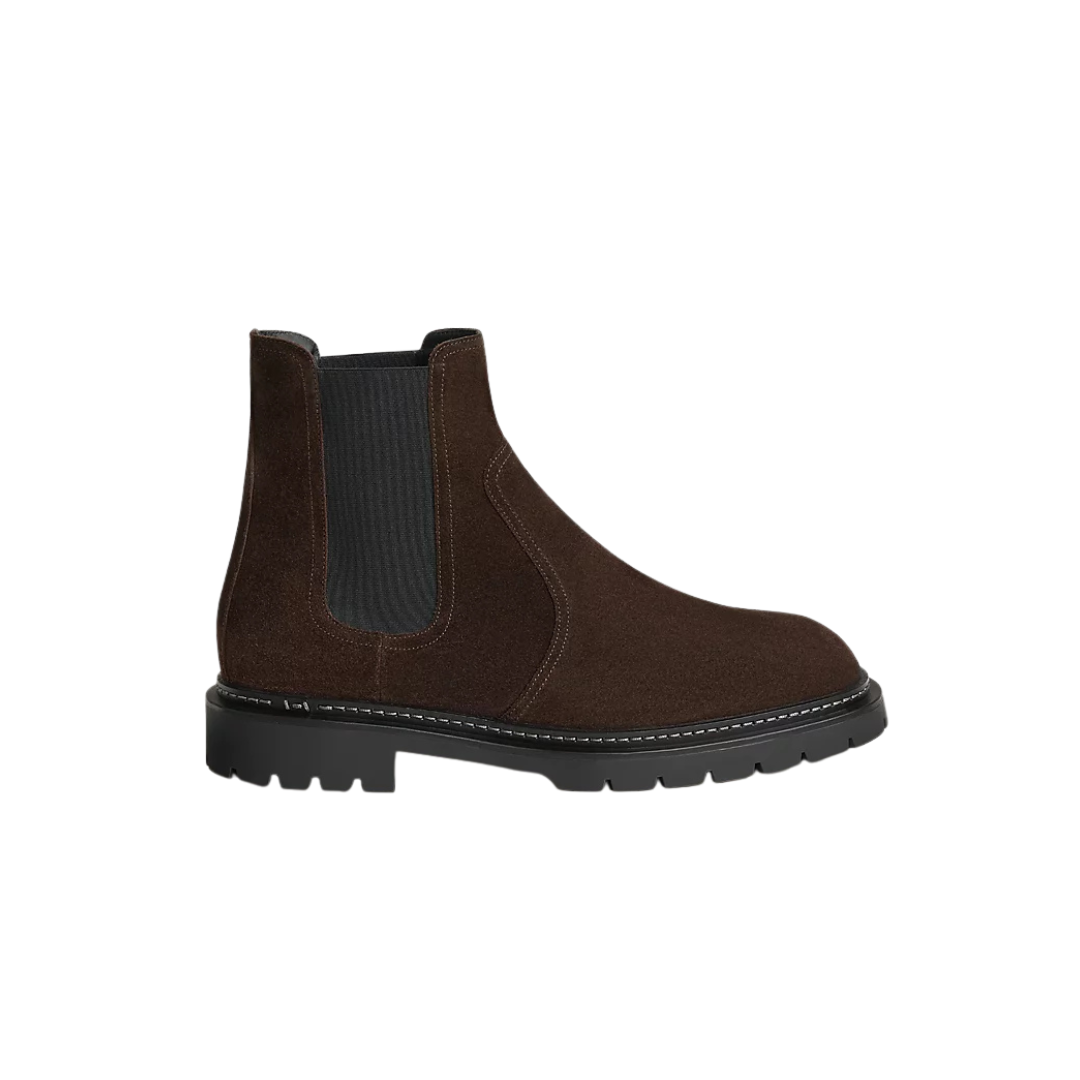 Hermes Mateo Ankle Boot Marron Ébène