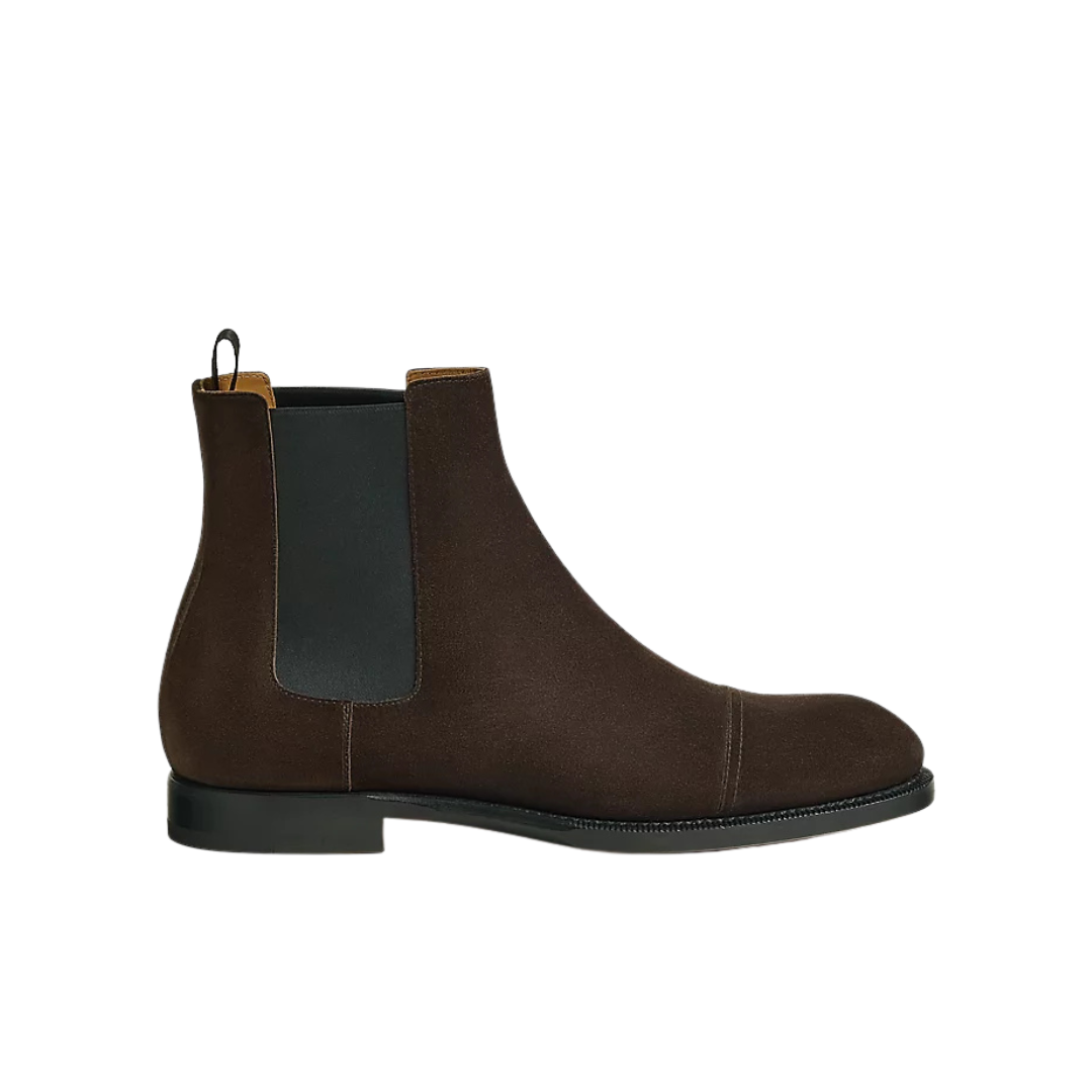 Hermes Lenon Ankle Boot Marron Ébène