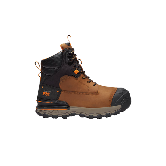 Timberland Boondock Ultralight 6 Soft Toe Waterproof Work Boot Light Brown Full-Grain