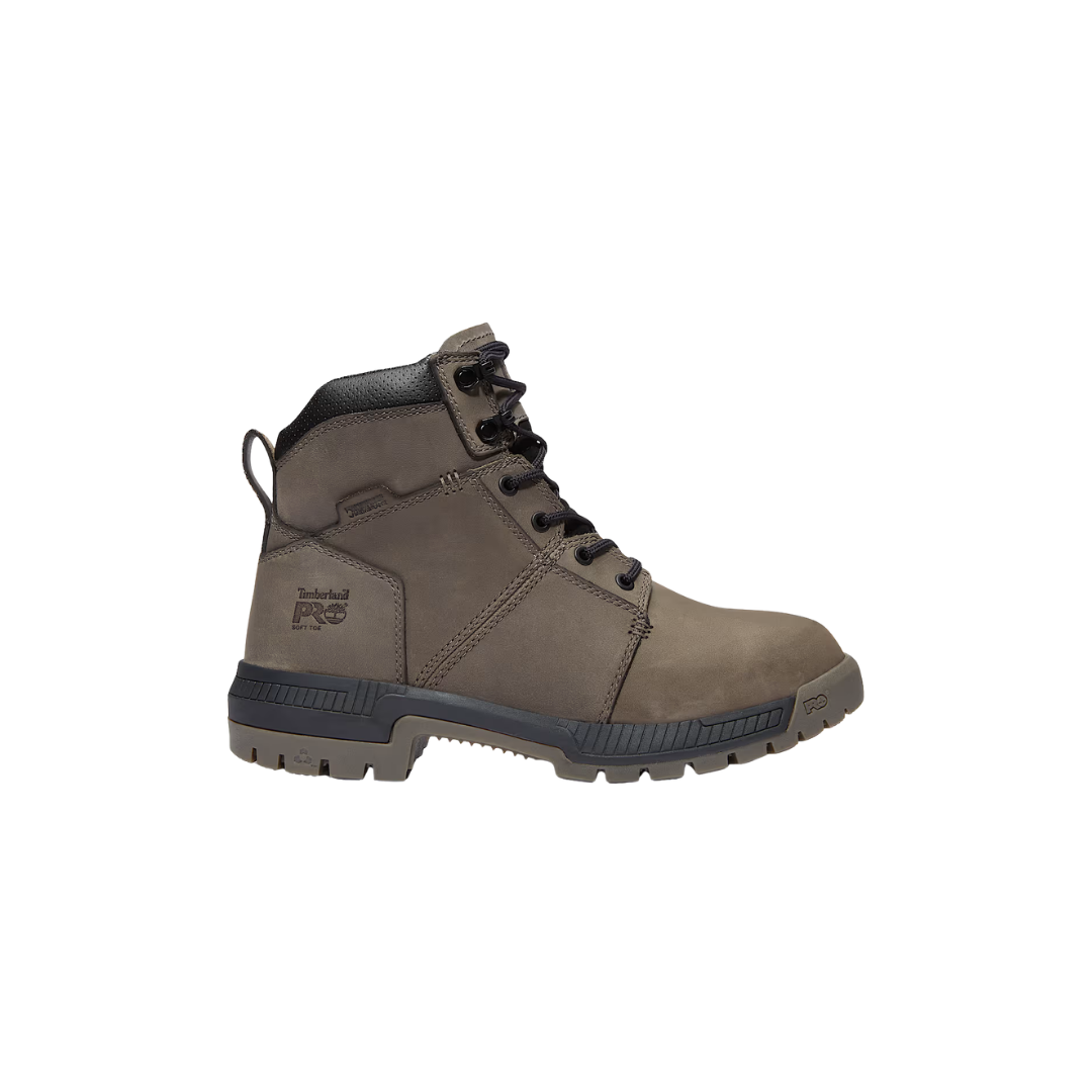 Timberland Montauk 6 Soft Toe Work Boot Medium Grey Leather