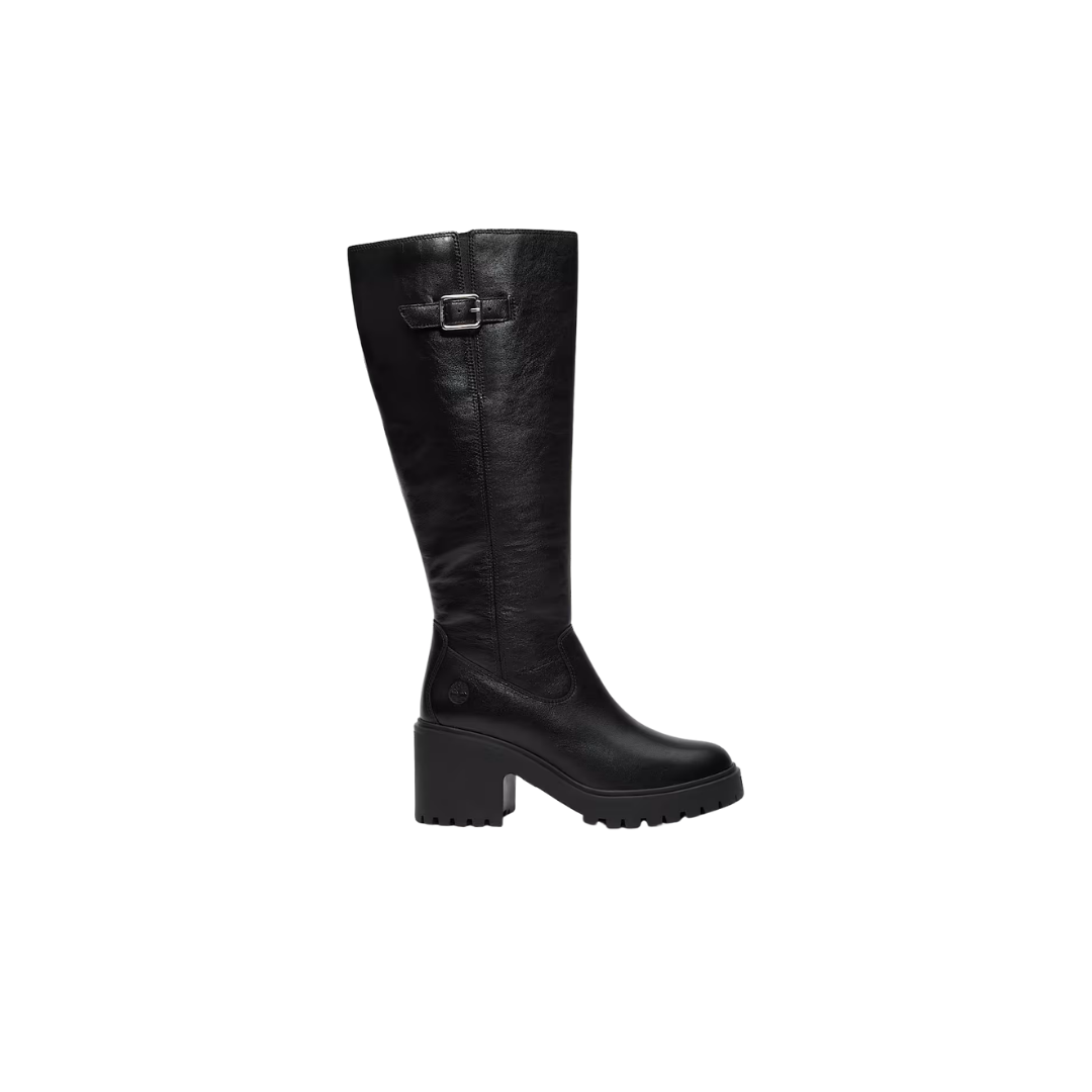 Timberland Stone Heights Tall Side-Zip Boot Black Full-Grain