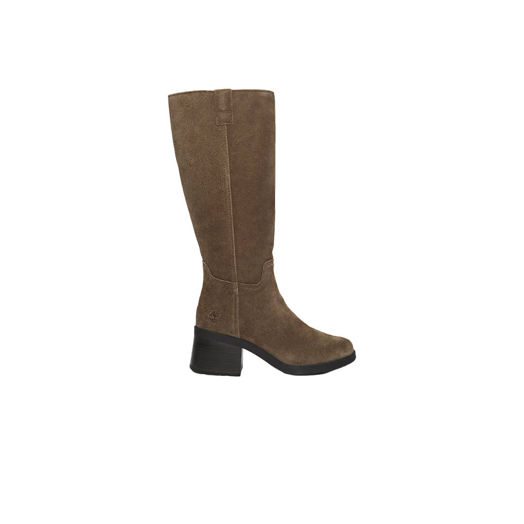 Timberland Bellevaux Tall Side-Zip Boot Dark Brown Suede