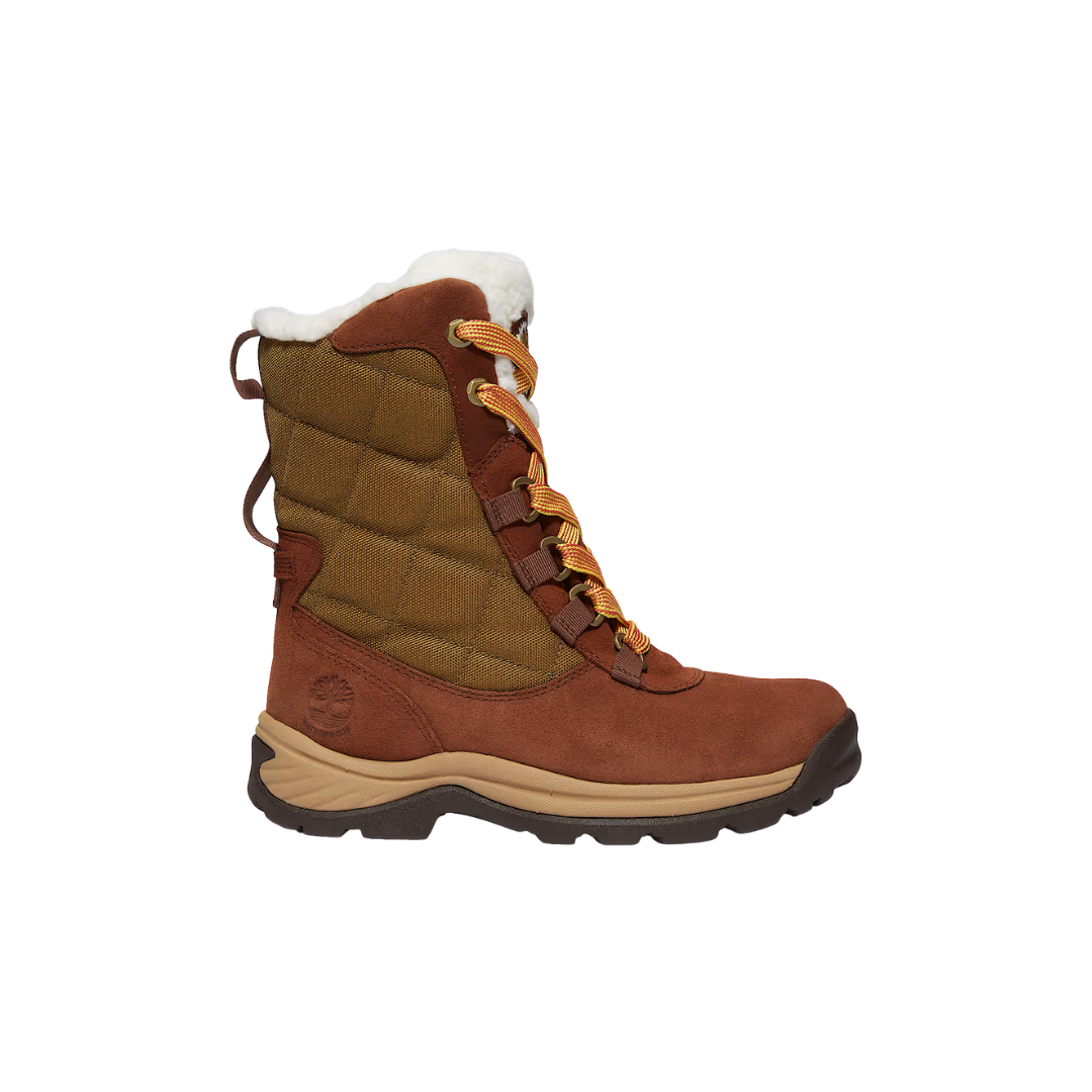 Timberland White Ledge Tall Waterproof Snow Boot Medium Brown Suede