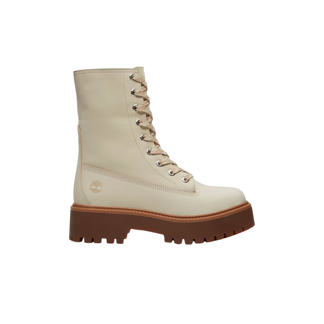 Timberland Stone Street Platform Mid Boot Light Beige Nubuck