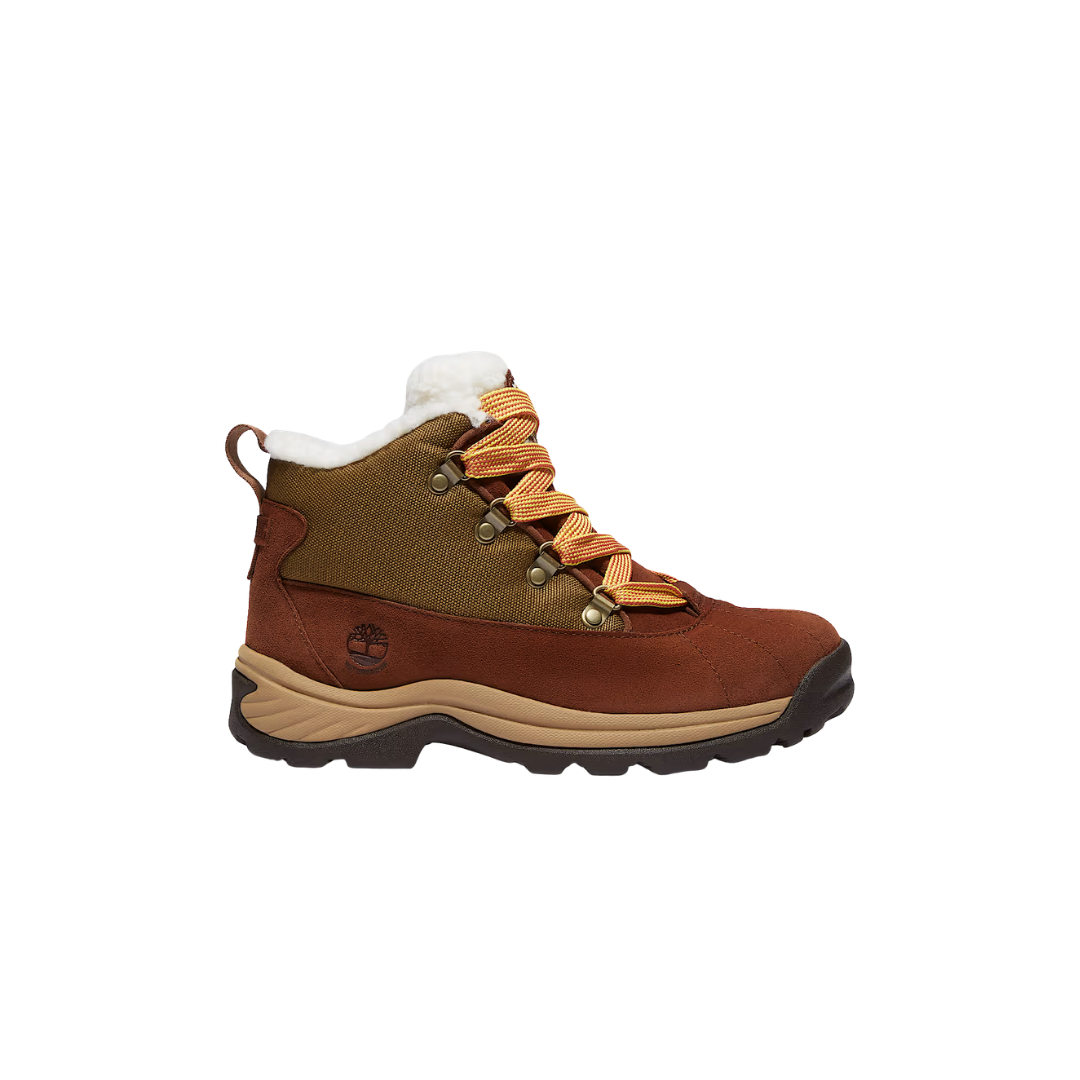 Timberland White Ledge Waterproof Snow Boot Brown Suede/Gold