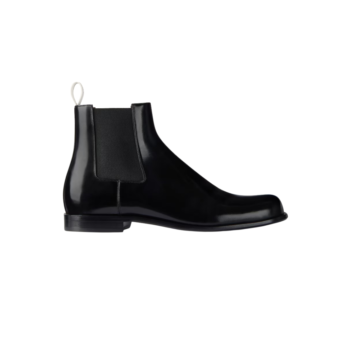 Givenchy Tux Chelsea Boots In Brushed Leather Black