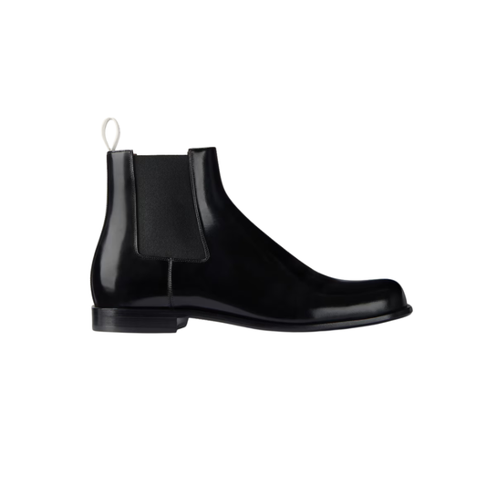 Givenchy Tux Chelsea Boots In Brushed Leather Black