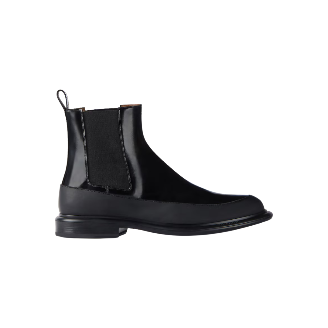 Givenchy Gent Chelsea Boots In Brushed Leather Black