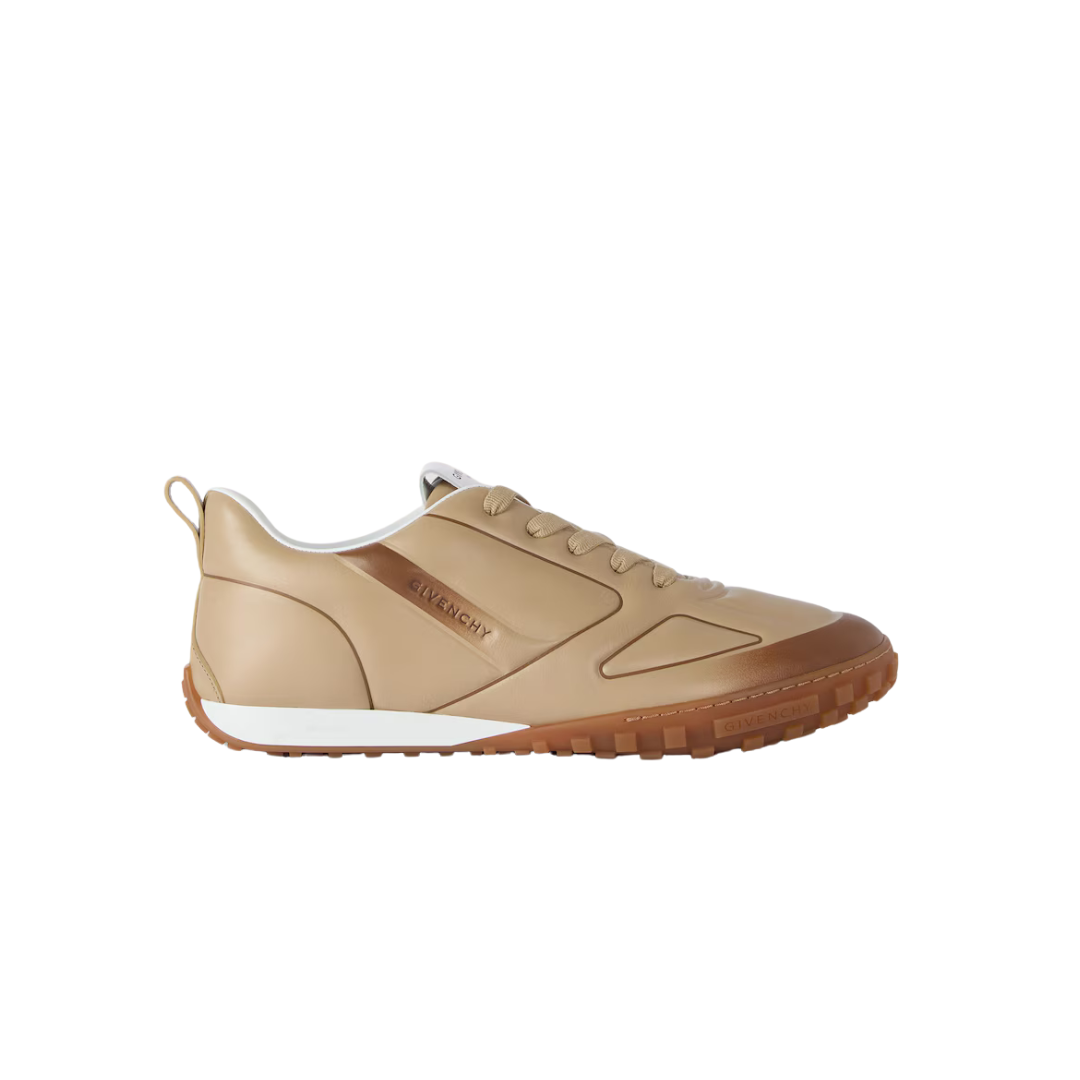 Givenchy Glide Sneakers In Leather Beige