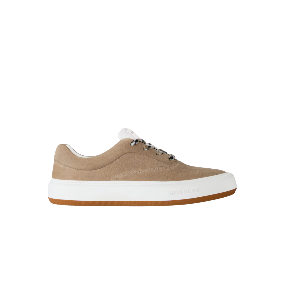 Givenchy New City Sneakers In Suede Beige