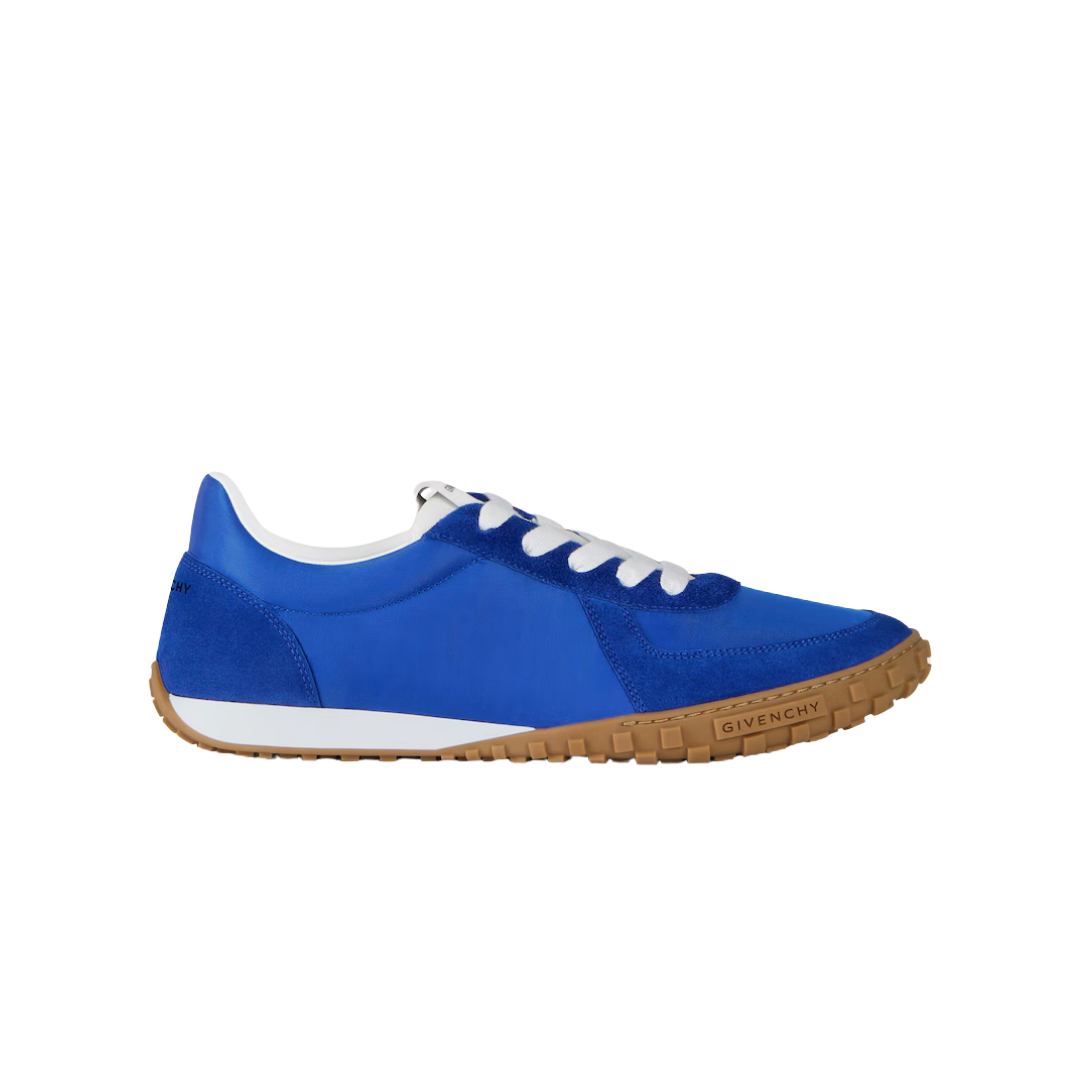 Givenchy Glide Sneakers In Nylon And Suede Electric Blue