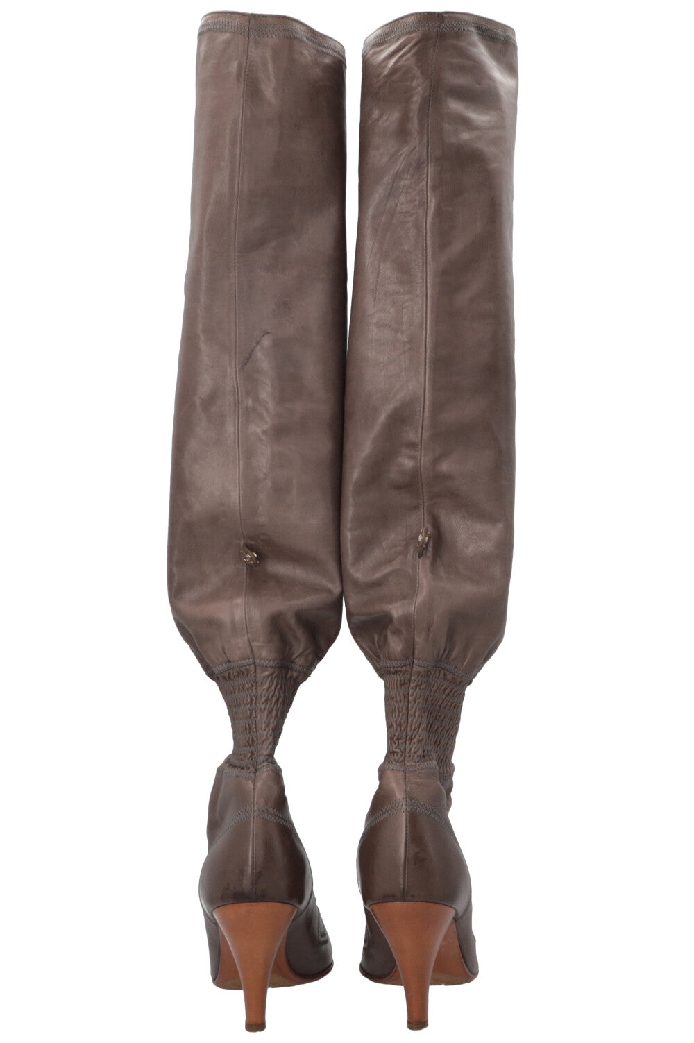 Knee High Boots Brown/Grey