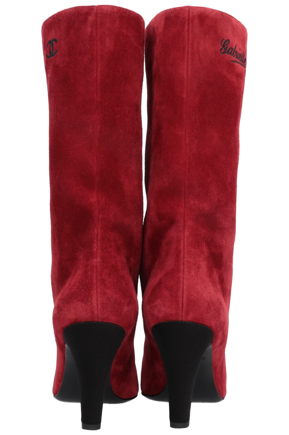 Gabrielle High Ankle Boots Suede Red