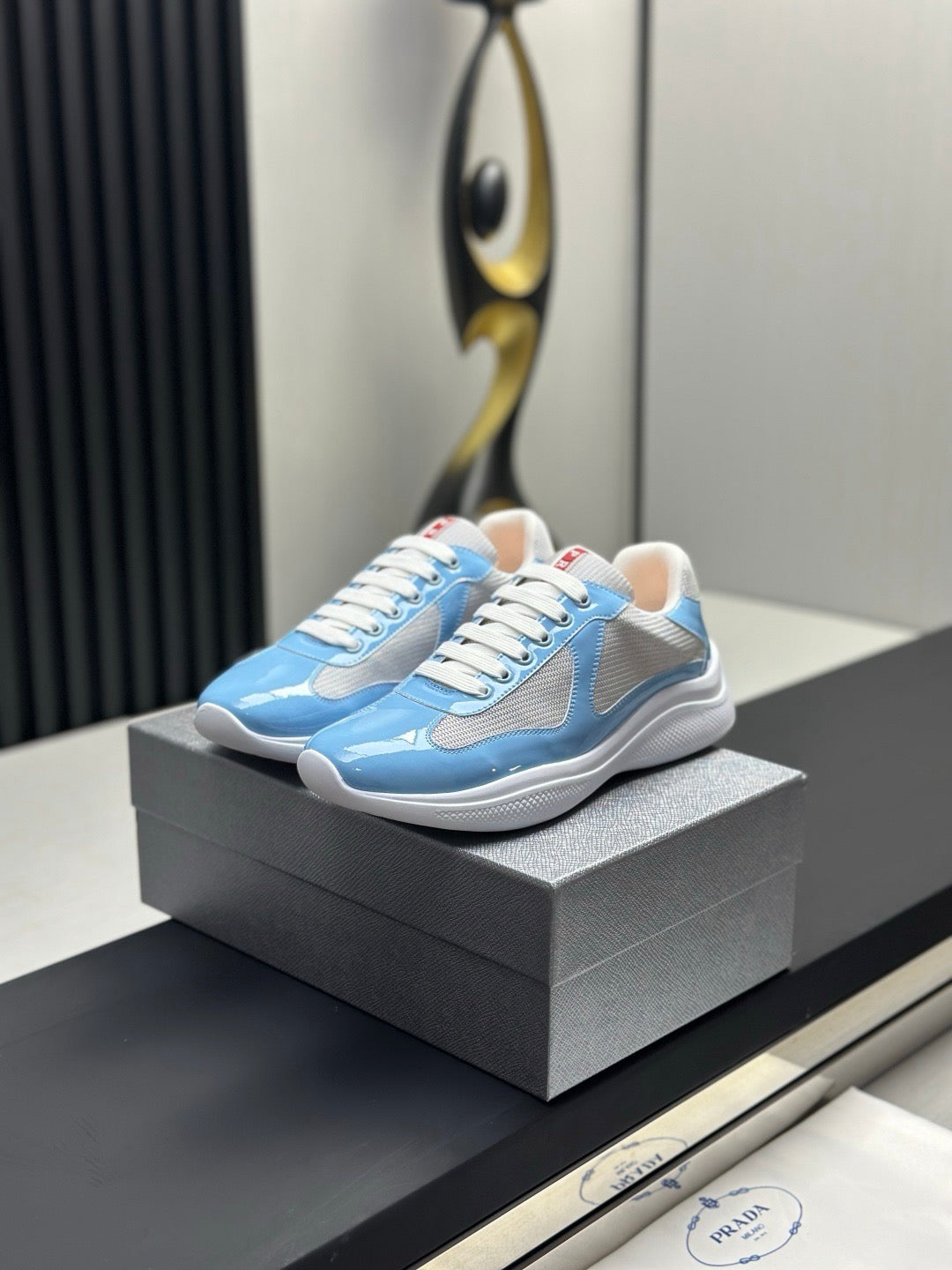Prada America’s Cup Sneaker Light Blue