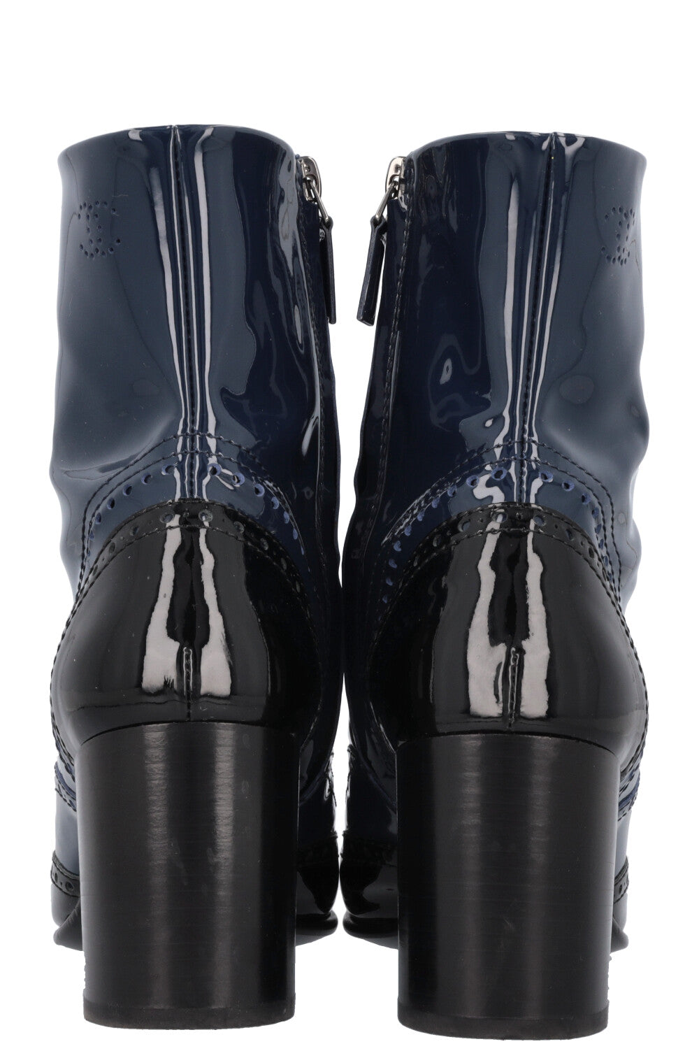Boots Patent Black Navy