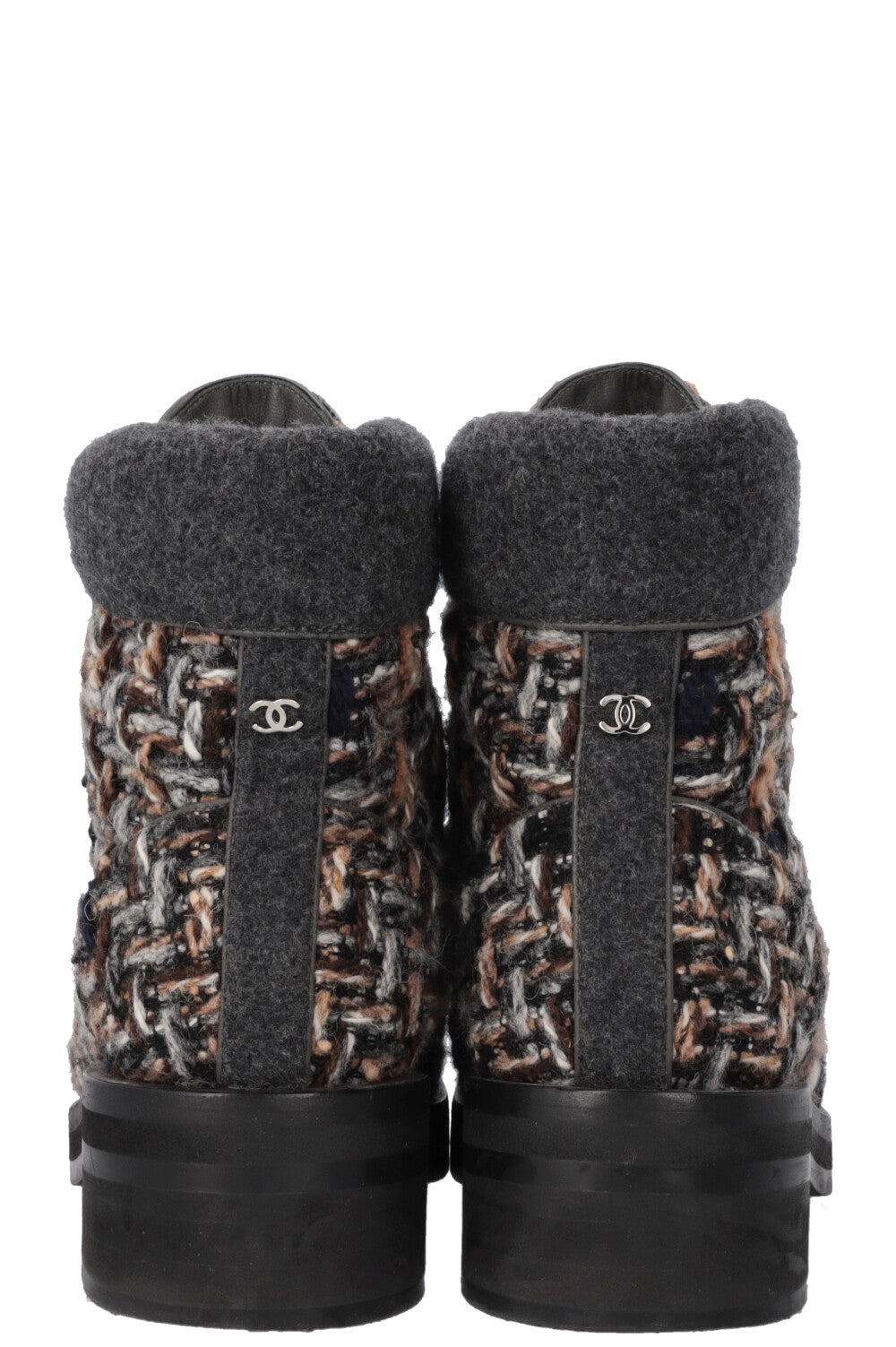 Tweed Hiking Boots Multicolor