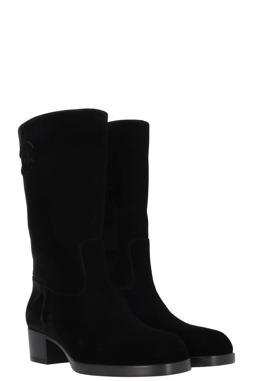 Boots Velvet Black