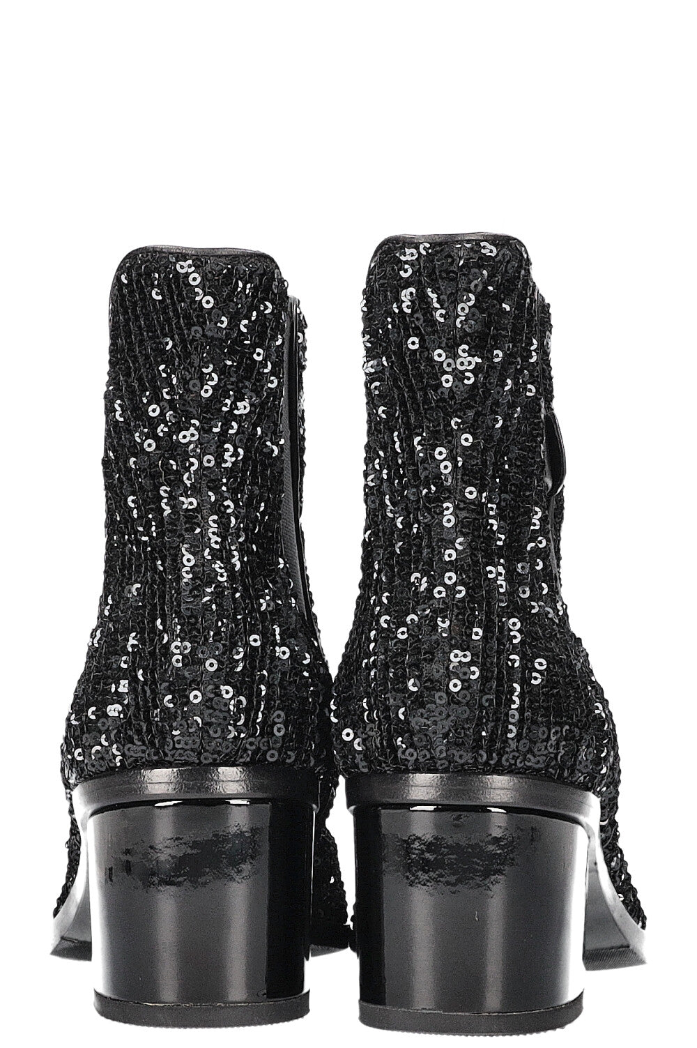 2019 Sequin Chelsea Boots Black