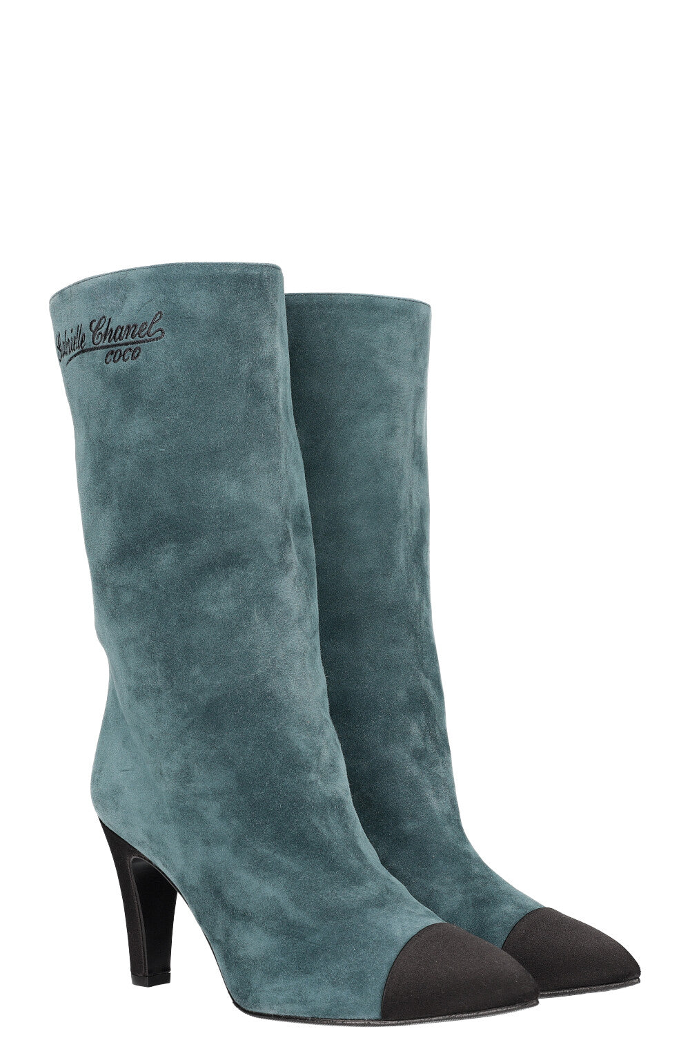 Gabrielle Chanel Boots Suede Blue & Black