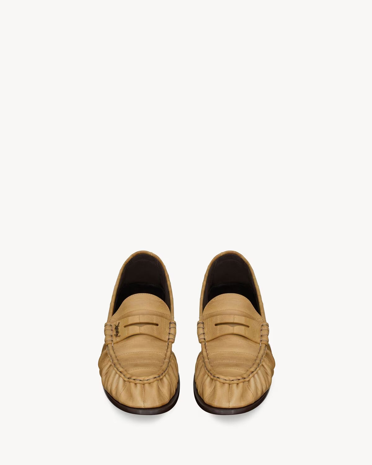 YSL Le Loafer Supple Hagfish Soft Beige