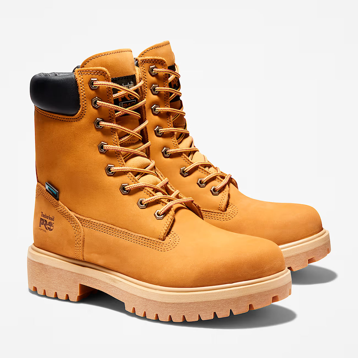 Timberland Direct Attach 8 Waterproof Work Boot Wheat