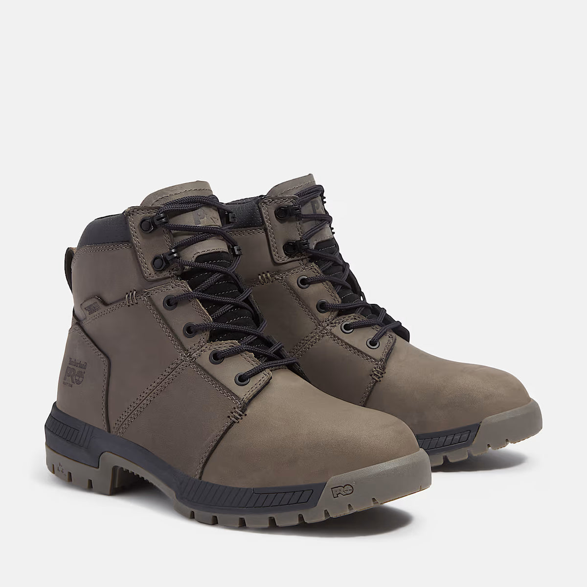 Timberland Montauk 6 Soft Toe Work Boot Medium Grey Leather