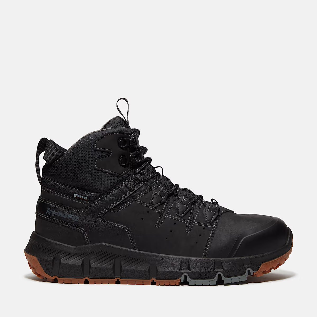 Timberland Tempe 6″ Soft Toe Waterproof Work Boot Black Leather