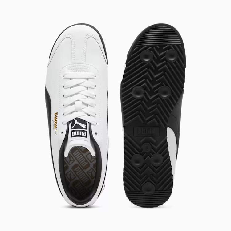 Puma Roma 24 White-PUMA Black-Puma Team Gold