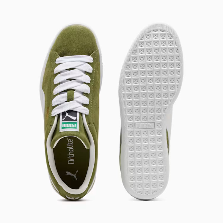 Puma Suede Classic Olive Green-PUMA White