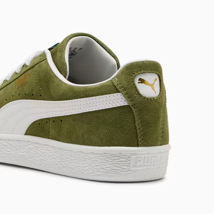Puma Suede Classic Olive Green-PUMA White
