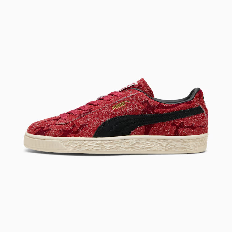 Puma Suede Flock Red Rhythm-Intense Red