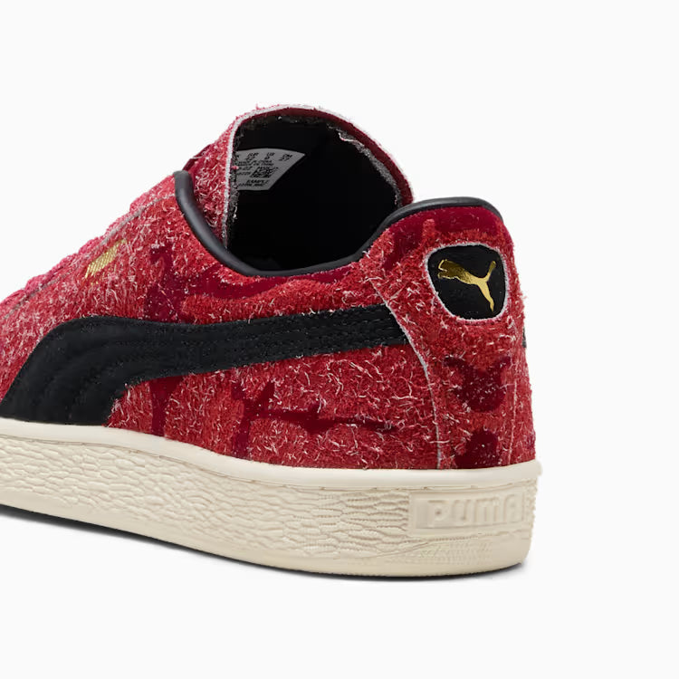 Puma Suede Flock Red Rhythm-Intense Red