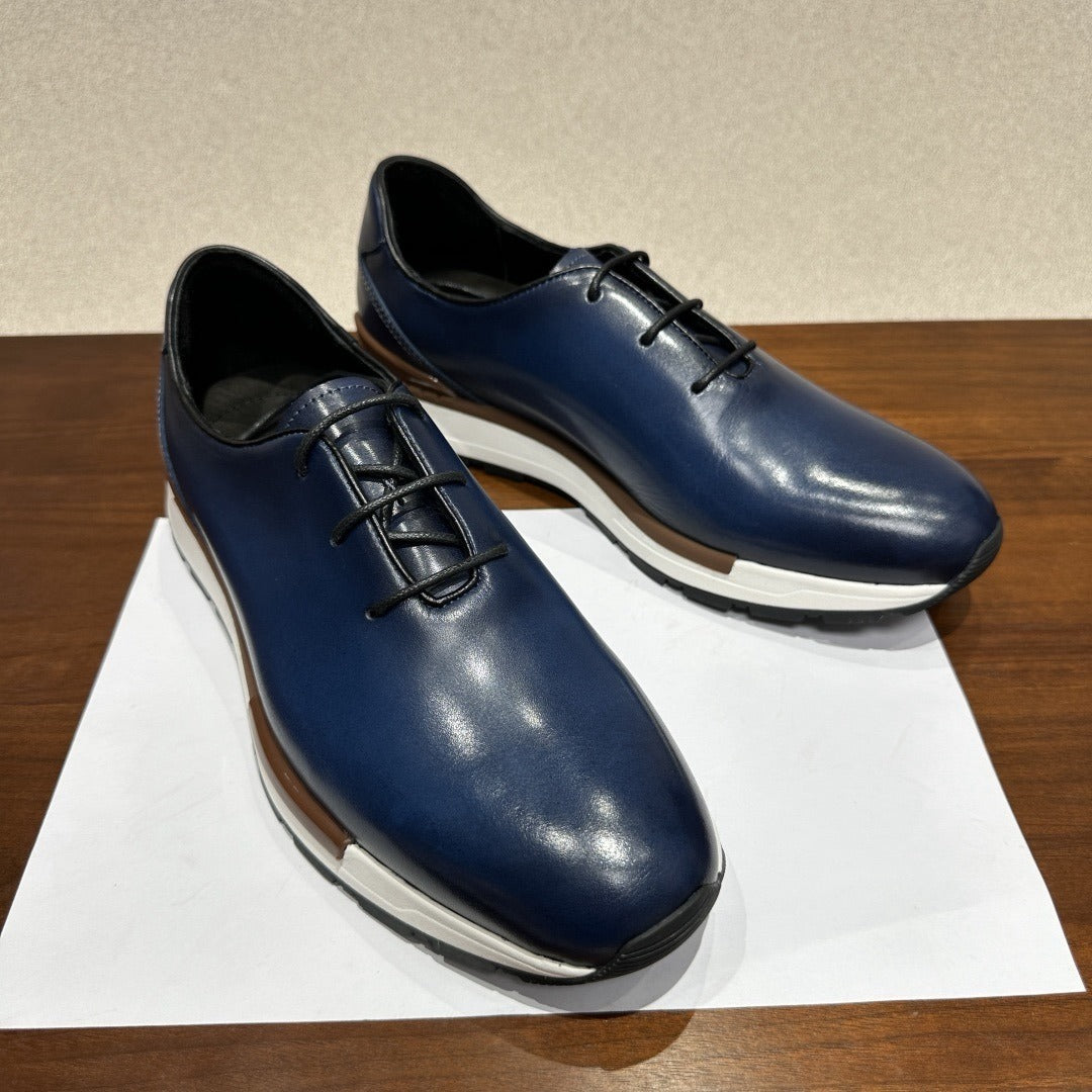 Berluti Alessandro Fast Track Oxford Sneaker Blue/Black