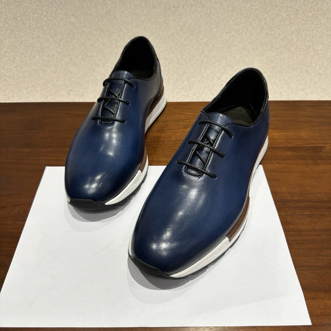 Berluti Alessandro Fast Track Oxford Sneaker Blue/Black