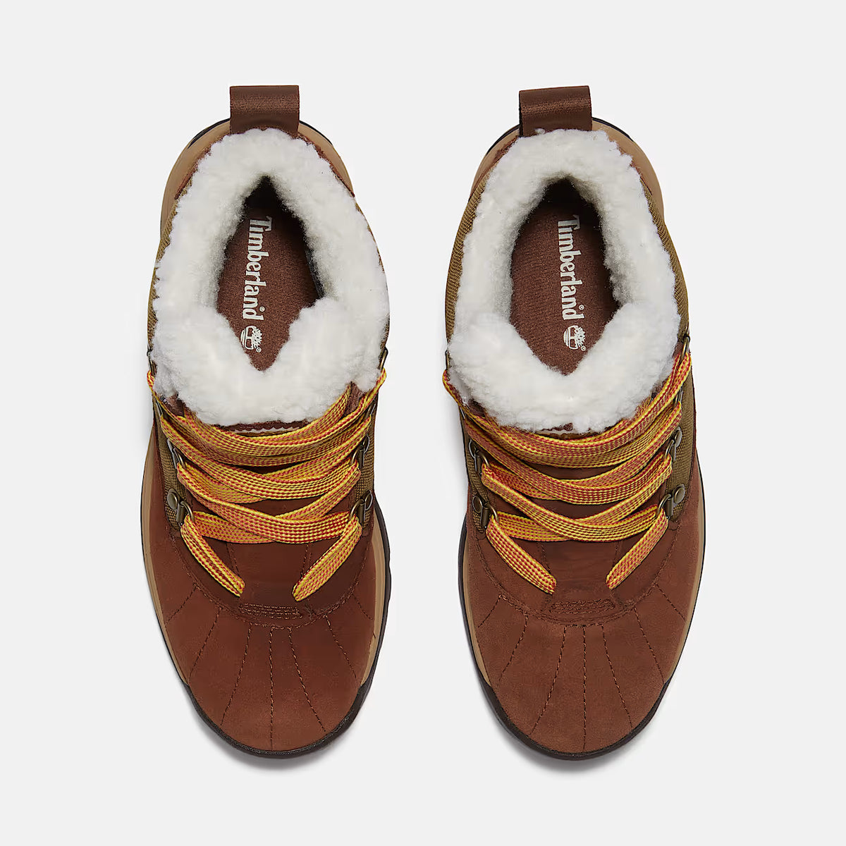 Timberland White Ledge Waterproof Snow Boot Brown Suede/Gold