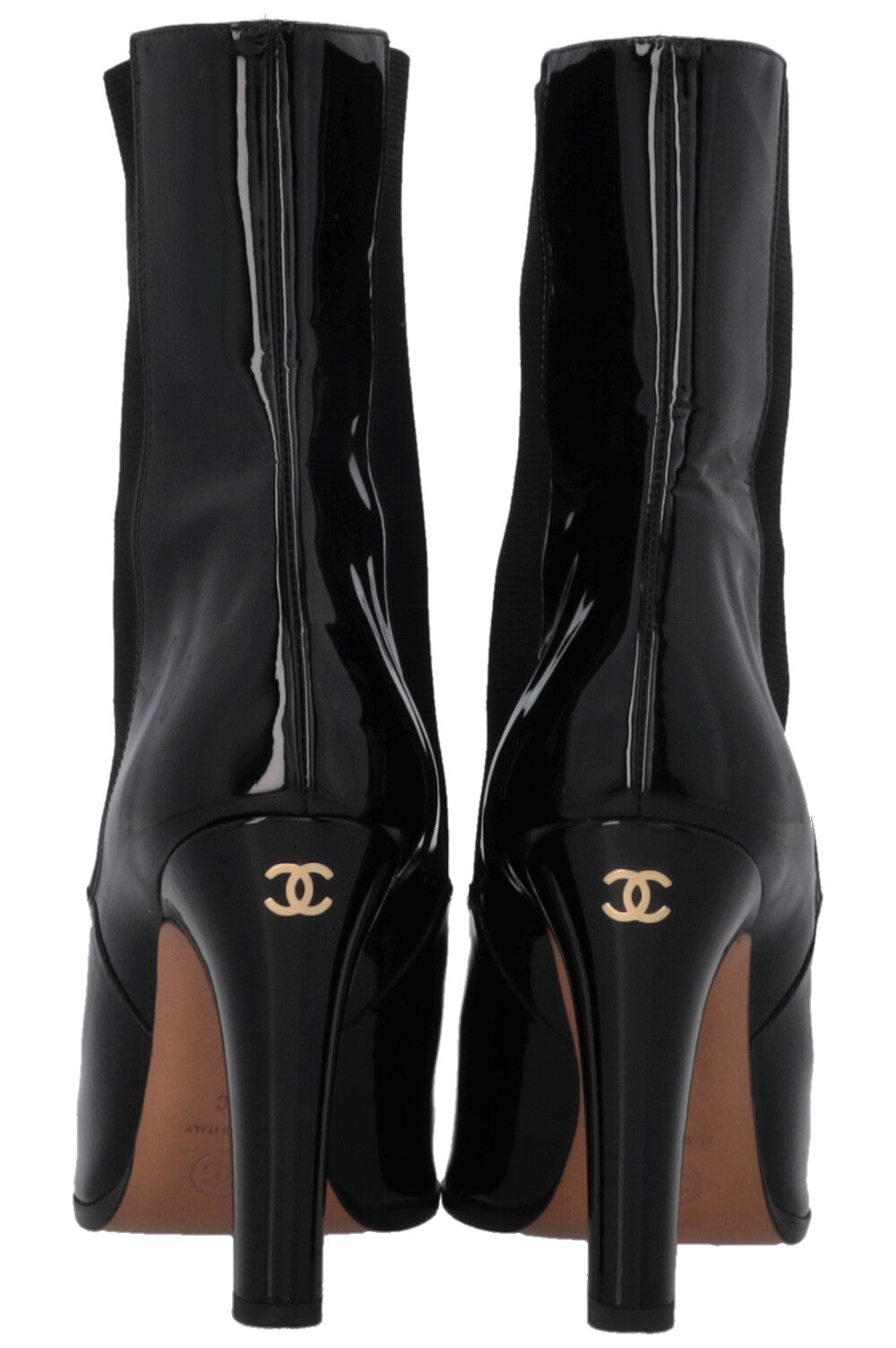 Ankle Boots Patent Black