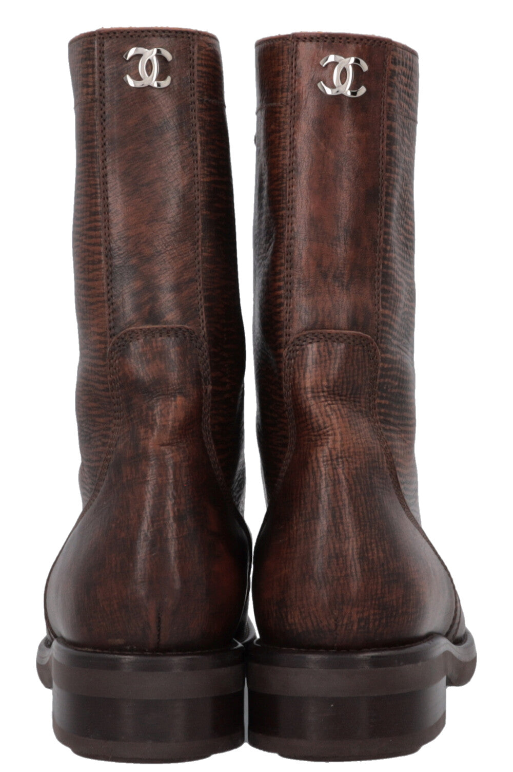 Lace-Up Ankle Boots Brown