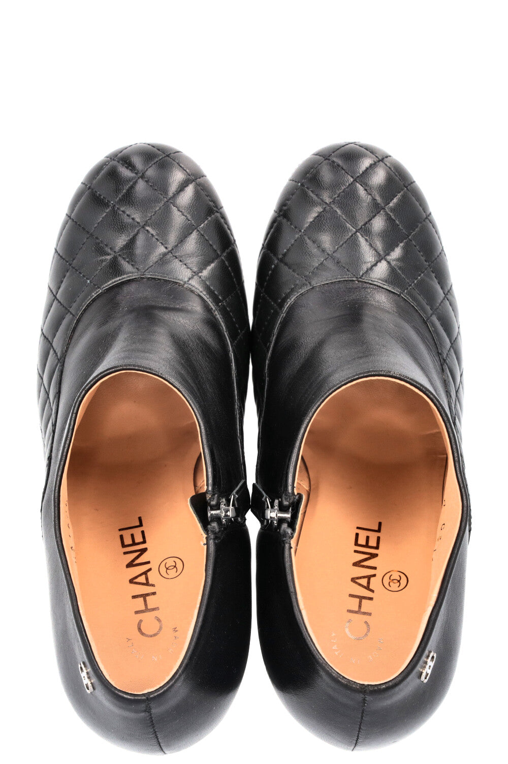 Quilted Ankle Boots Black