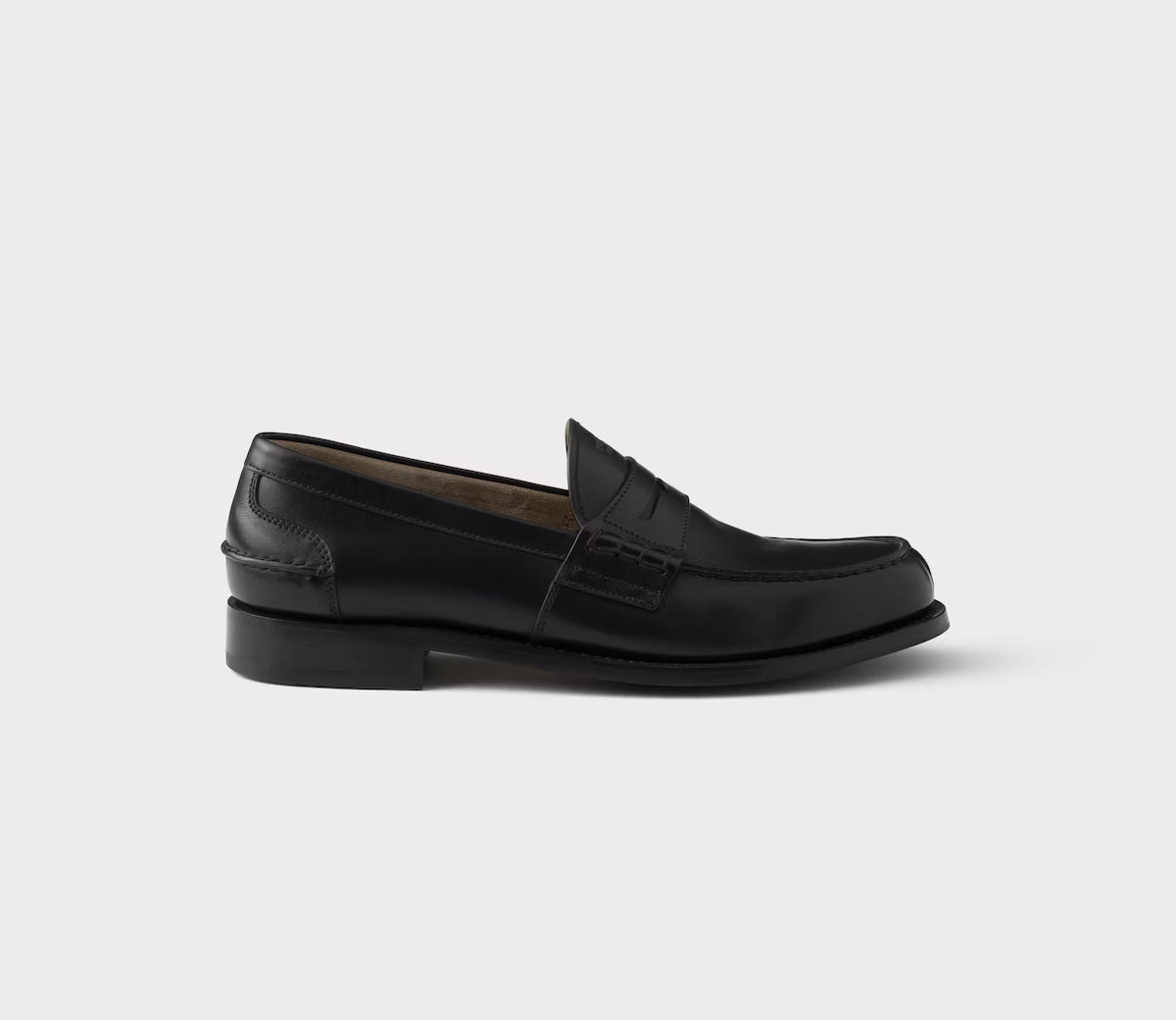 Prada Leather Loafers Black