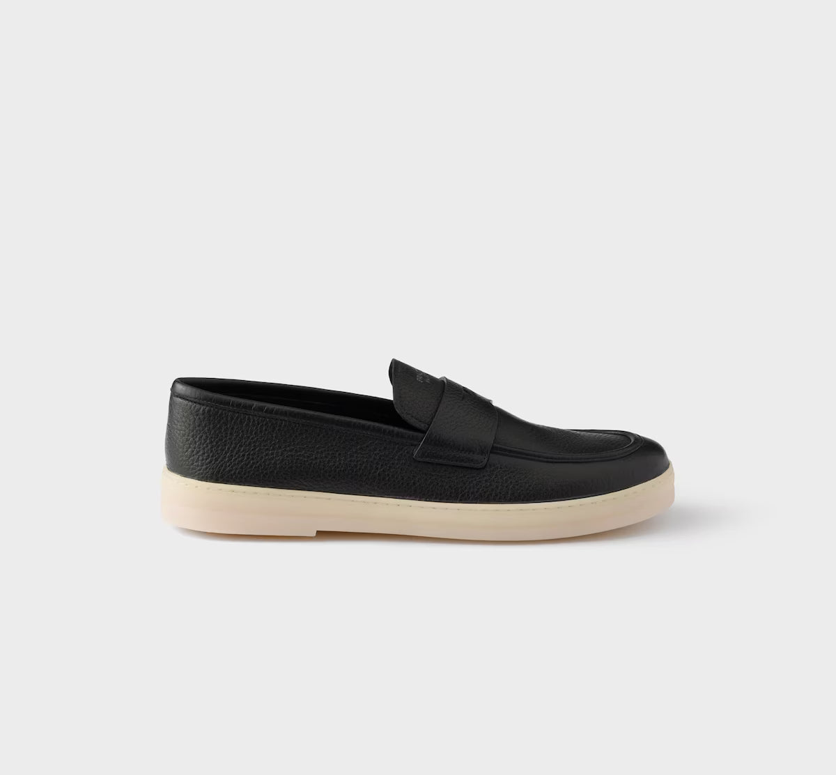 Prada Leather Loafers Black