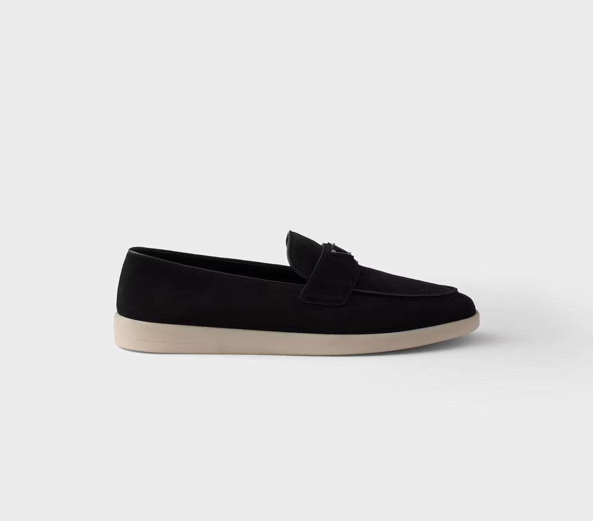Prada Suede Loafers Black