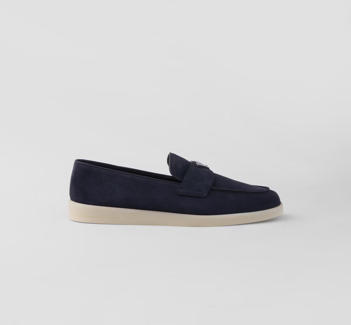 Prada Suede Loafers Navy