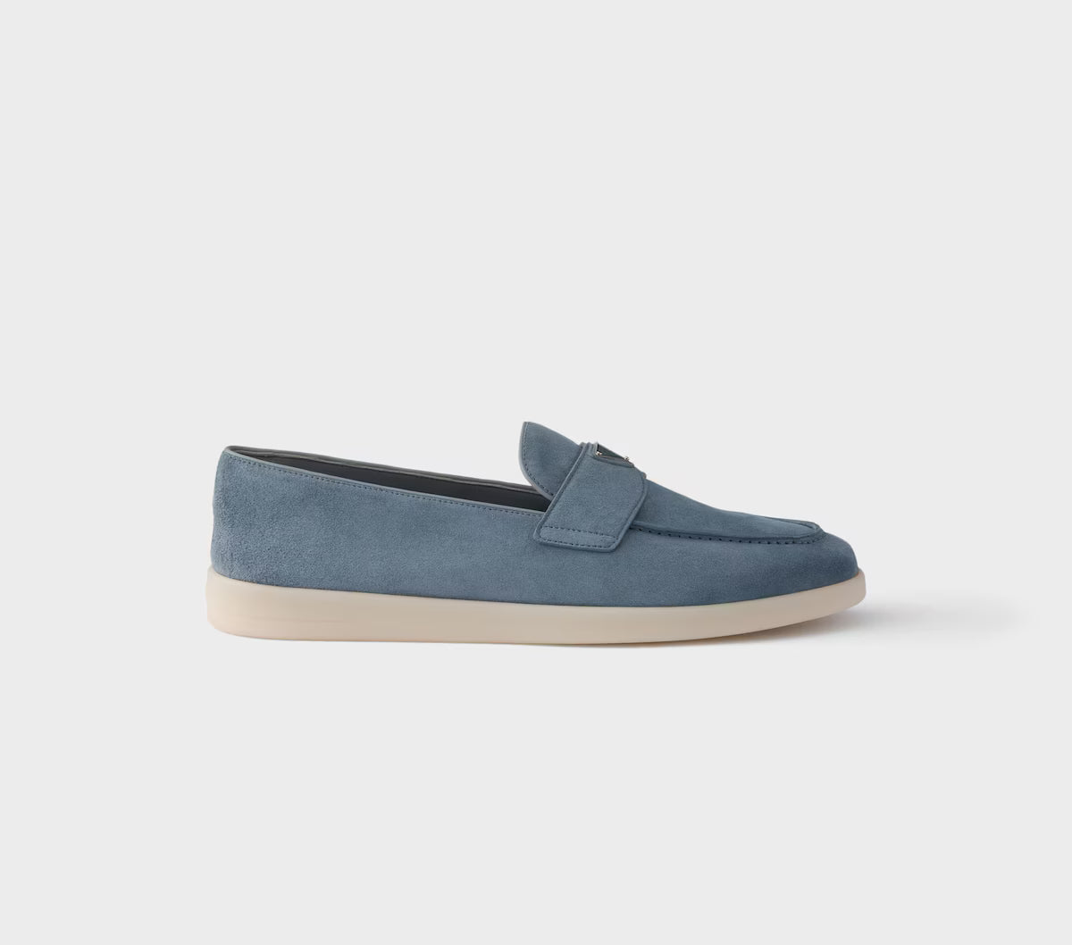 Prada Suede Loafers Denim
