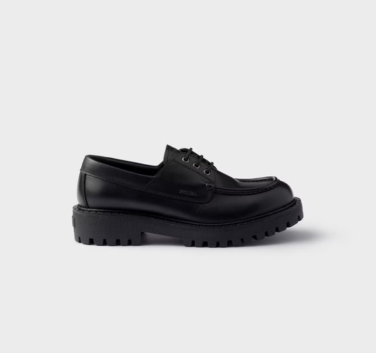 Prada Leather Chunky Loafers Black