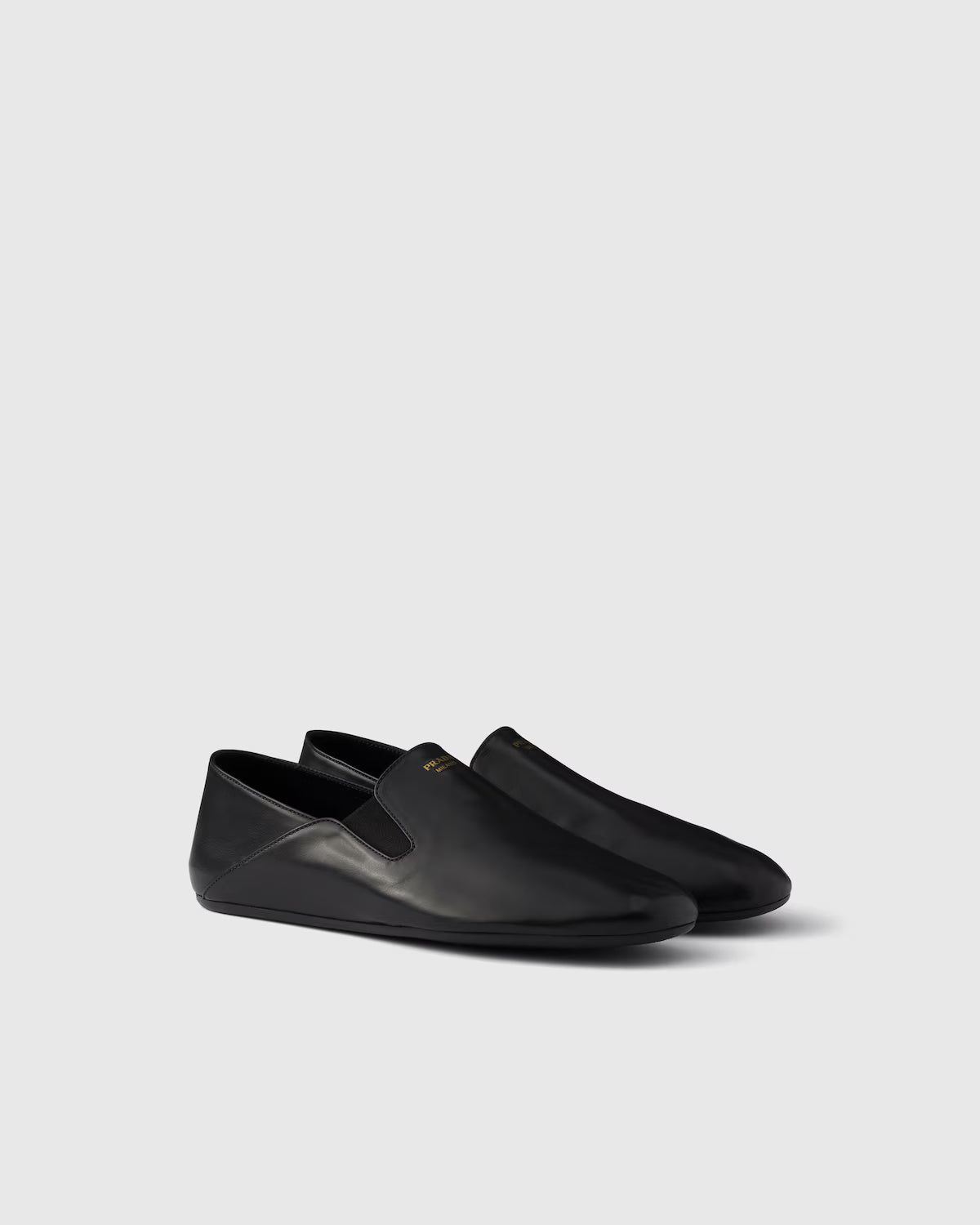 Prada Leather Loafers Black