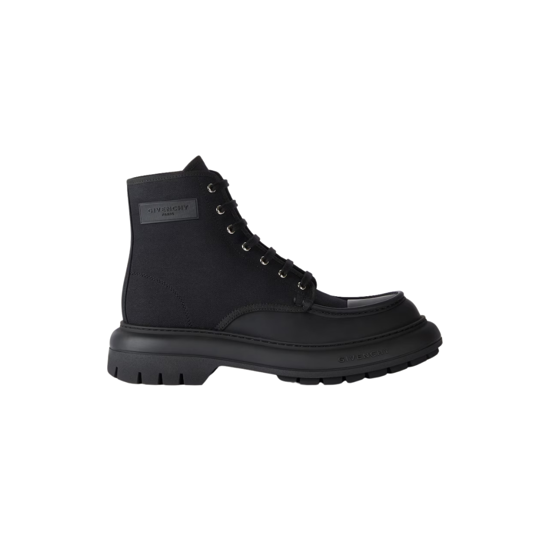 Givenchy Cargo Desert Boots Canvas Gum Leather