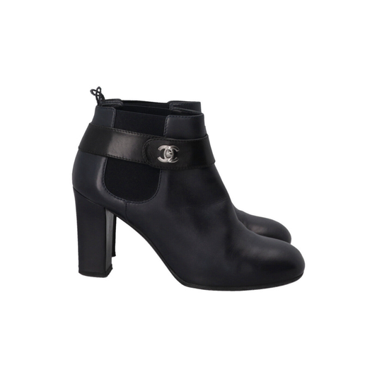 Turnlock Ankle Boots Navy