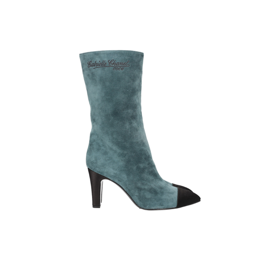 Gabrielle Chanel Boots Suede Blue & Black